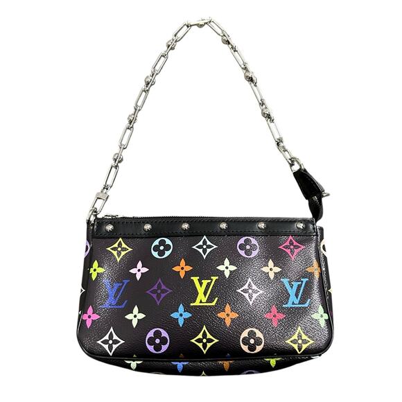 Louis Vuitton x Murakami 20 Year Anniversary Black Multi Pochette Shoulder Bag - Picture 1 of 7